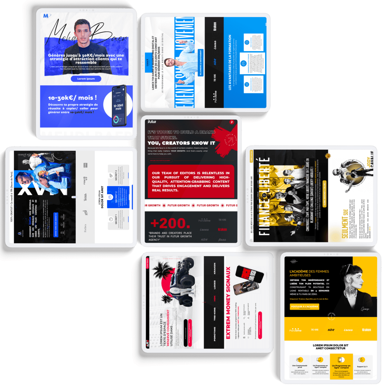 interface de tunnel de vente optimisé pour convertir rapidement